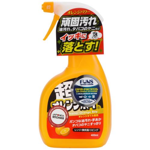 Фанс Спрей-очиститель для дома сверхмощный с ароматом апельсина Orange Boy, 400 мл (Funs, Для уборки)