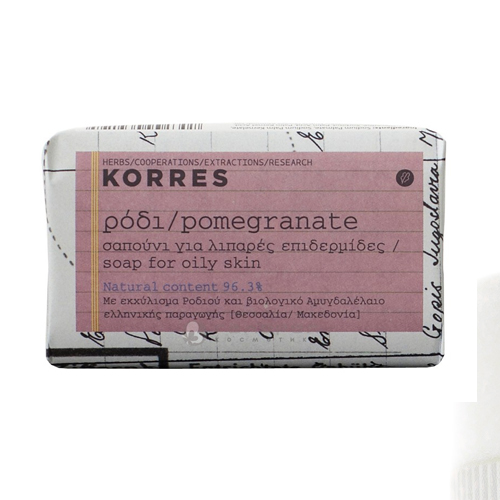 Коррес Мыло для лица для жирной кожи с гранатом 125 г (Korres, Korres Ежедневное очищение)