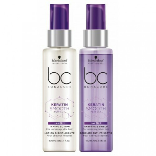 Двухступенчатый несмываемый уход, 2x100 мл (BC Bonacure, Keratin Smooth Perfect)