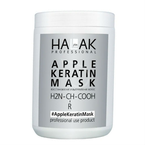 Халак Профешнл Маска для выпрямления и восстановления волос Apple Keratin Mask, 1000 мл (Halak Professional, Apple Keratin)