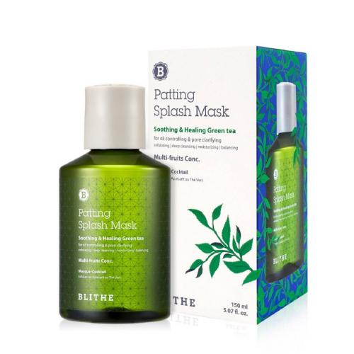 Блайт Сплэш-маска для восстановления «Смягчающий и заживляющий зеленый чай» Soothing and Healing Green Tea Mask, 150 мл (Blithe, Patting Splash), фото-7