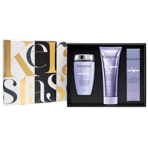 Подарочный набор Blond Absolu Шампунь-Ванна Ultra-Violet, 250 мл + Молочко-уход Cicaflash, 250 мл + Термо-уход Cicaplasme, 150 мл (Blond Absolu)