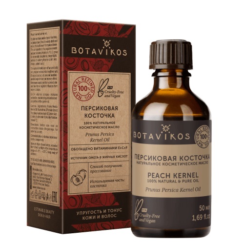 Ботавикос Косметическое натуральное масло 100% Персик из косточек, 50 мл (Botavikos, Жирные масла)