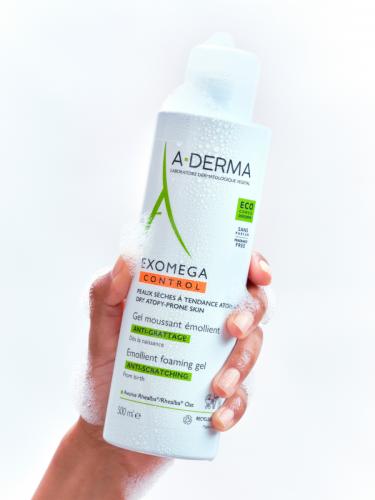 Адерма Смягчающий пенящийся гель, 500 мл (A-Derma, Exomega Control), фото-6