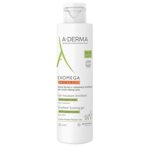 Адерма Смягчающий пенящийся гель, 200 мл (A-Derma, Exomega Control)