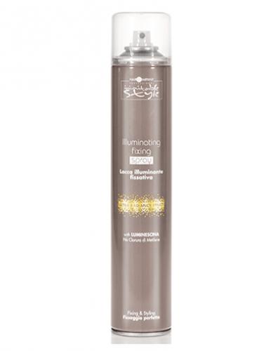 Хэир Компани Профешнл Illuminating Styling Fixing Spray Фиксирующий лак придающий блеск, 500 мл (Hair Company Professional, Inimitable Style)