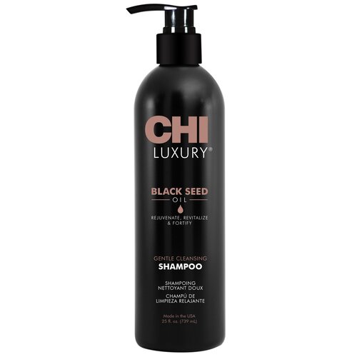 Чи Шампунь увлажняющий для мягкого очищения Luxury Black Seed Gentle Cleansing Shampoo, 739 мл  (Chi, Luxury)
