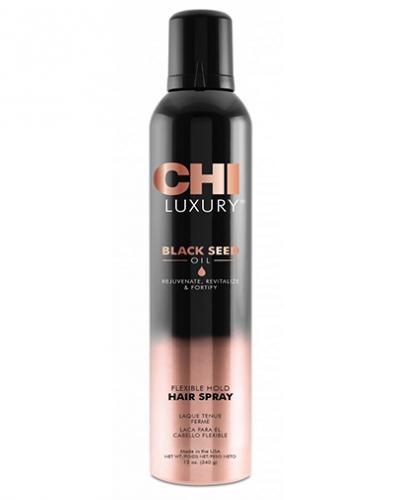 Чи Лак для волос Luxury с маслом семян черного тмина подвижной фиксации, 340 г (Chi, Luxury)