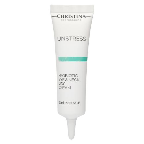 Кристина Дневной крем с пробиотическим действием для кожи вокруг глаз и шеи SPF 8, 30 мл (Christina, Unstress)