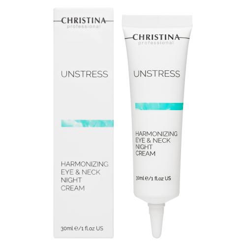 Кристина Гармонизирующий ночной крем для кожи вокруг глаз и шеи, 30 мл (Christina, Unstress), фото-2