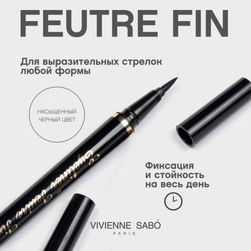 Вивьен Сабо Подводка для глаз Eyeliner Feutre Fin тон 801 (Vivienne Sabo, Глаза), фото-4