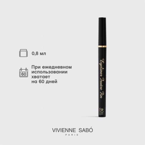 Вивьен Сабо Подводка для глаз Eyeliner Feutre Fin тон 801 (Vivienne Sabo, Глаза), фото-8