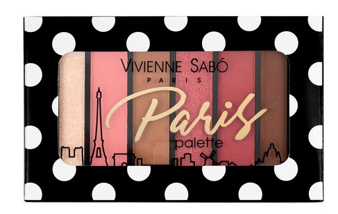 Вивьен Сабо Палетка теней для век мини Eyeshadow Palette mini Paris, 6 г (Vivienne Sabo, Глаза)