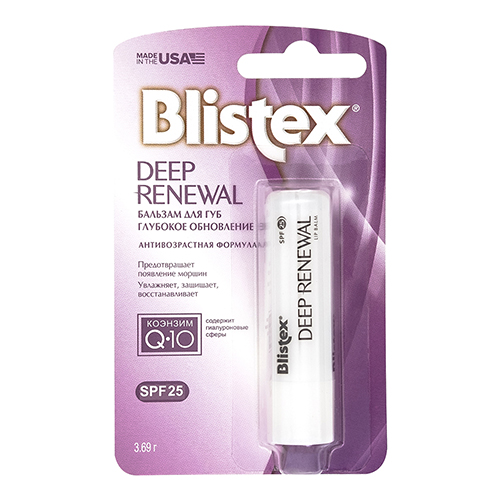 Блистекс Бальзам для губ Deep Renewal SPF 25, 3,7 г (Blistex, Уход за губами)