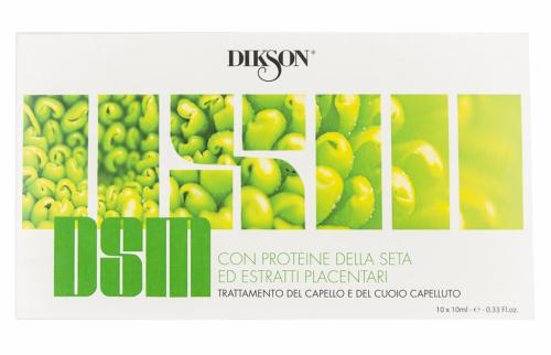 Диксон DSM Ухаживающая сыворотка с протеинами шелка для чувствительной кожи головы, 10х10 мл (Dikson, Лечебные средства, Лечебные ампулы)