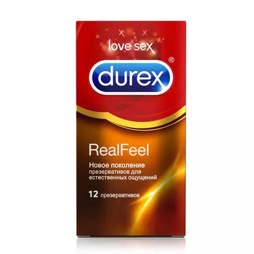 Дюрекс Презервативы Real Feel, 12 шт (Durex, Презервативы)