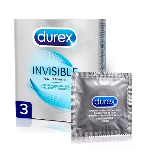 Дюрекс Презервативы Invisible, 3 шт (Durex, Презервативы)