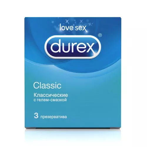 Дюрекс Презервативы Classic, 3 шт (Durex, Презервативы)