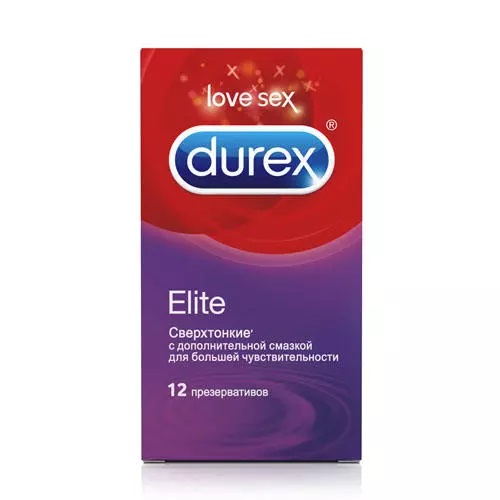 Дюрекс Презервативы Elite, 12 шт (Durex, Презервативы)