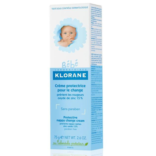 Клоран Крем защитный для смены подгузников 75 г (Klorane, Klorane Bebe)
