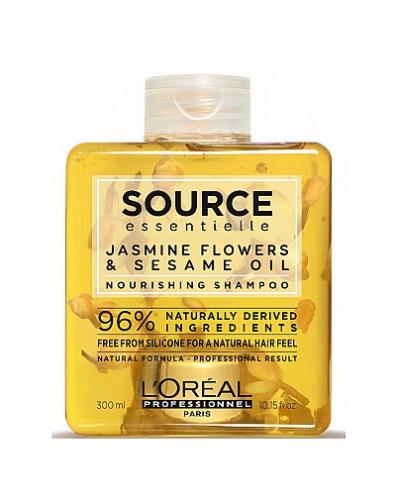 Лореаль Профессионель Шамунь для сухих волос Jasmine Flowers &amp; Sesame Oil Nourishing Shampoo, 300 мл (L'Oreal Professionnel, Уход за волосами, Source Essentielle)