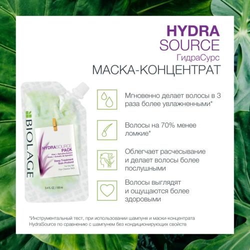 Матрикс Маска-концентрат для глубокого восстановления сухих волос 100 мл (Matrix, Biolage, Hydrasource), фото-7