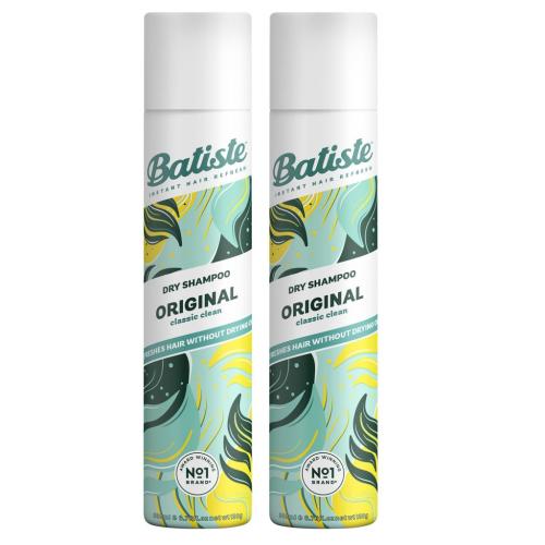 Батист Сухой шампунь для волос Original с классическим ароматом, 2 х 200 мл (Batiste, Fragrance)