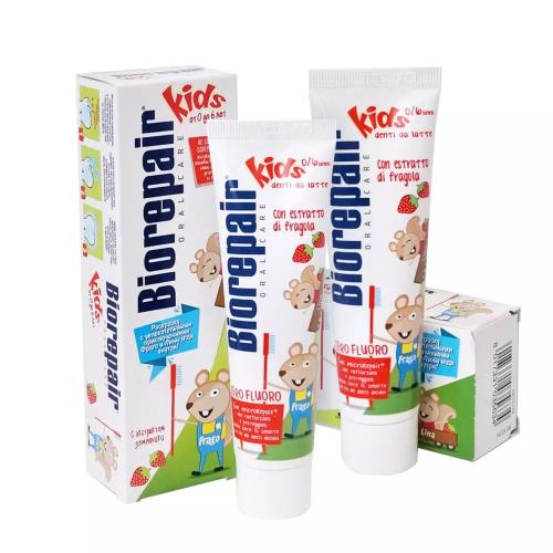 Биорепейр Набор Biorepair детский (зубная паста для детей 0-6 лет Biorepair Kids Strawberry, 50 мл х 2 шт) (Biorepair, Детская гамма)