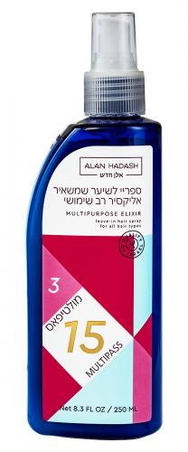 Алан Хадаш Спрей для волос многофункциональный 15 в 1 Multipass Elixir, 250 мл (Alan Hadash, Специальные средства)