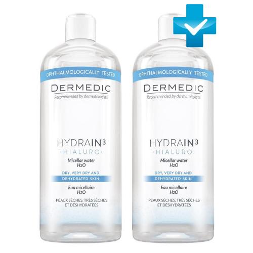 Дермедик Мицеллярная вода H2O, 500 мл х2 шт (Dermedic, Hydrain3)