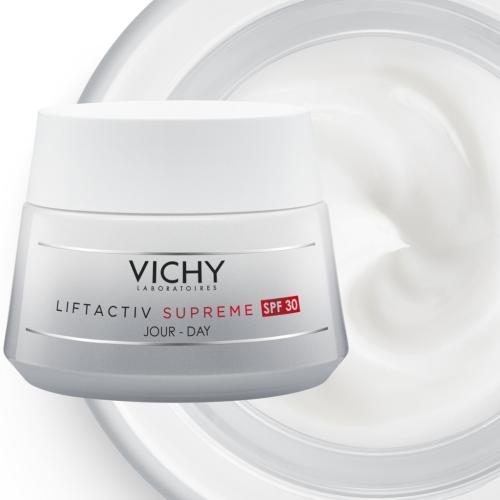 Виши Антивозрастной крем против морщин и для упругости кожи лица Supreme SPF 30, 50 мл (Vichy, Liftactiv), фото-4