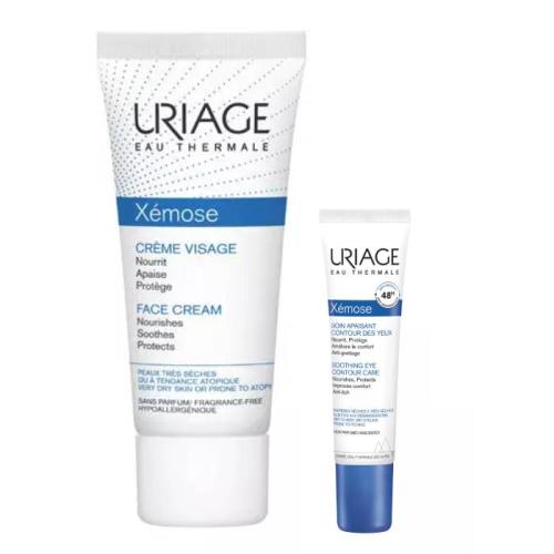Урьяж Набор для лица (крем 40 мл + крем для век 15 мл) (Uriage, Xemose)