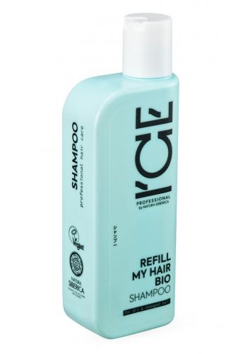 Айс Профешенл Шампунь для сухих и повреждённых волос, 250 мл (I`CE Professional, Refill My Hair), фото-3