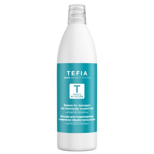 Тефия Бальзам для поврежденных и химически обработанных волос с маслом арганы и макадамии, 1000 мл (Tefia, Treats by Nature)
