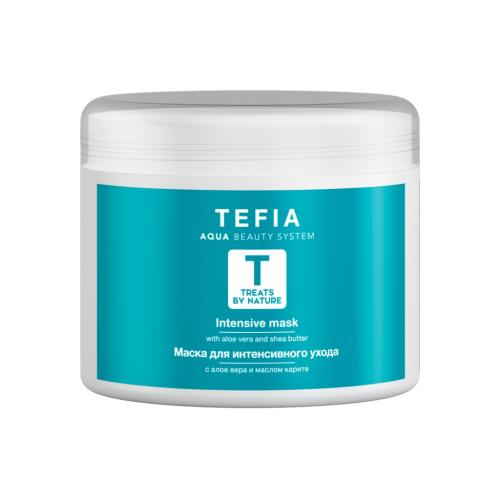 Тефия Маска для интенсивного ухода с алоэ вера и маслом карите, 500 мл (Tefia, Treats by Nature)