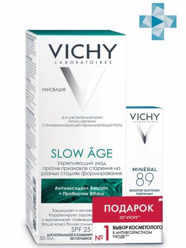 Виши Набор Slow Age Флюид для всех типов кожи 50 мл + Ежедневный гель-сыворотка Mineral 89, 10 мл (Vichy, Slow Age)
