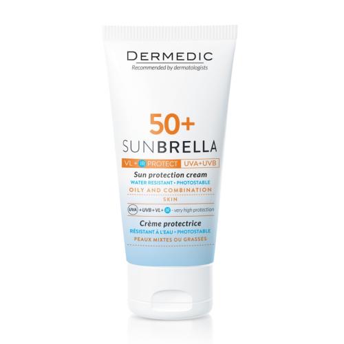 Дермедик Набор для жирной и комбинированной кожи (солнцезащитный крем SPF 50+, 50 мл + Мицеллярная вода Гидреин 3 Гиалуро, 100 мл) (Dermedic, Sunbrella), фото-8