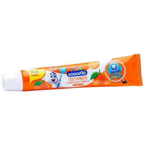 Лион Тайланд Зубная паста для детей с 6 месяцев с ароматом апельсина, 40 г (Lion Thailand, Kodomo), фото-3