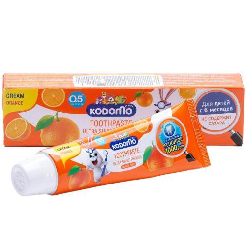 Лион Тайланд Зубная паста для детей с 6 месяцев с ароматом апельсина, 65 г (Lion Thailand, Kodomo)