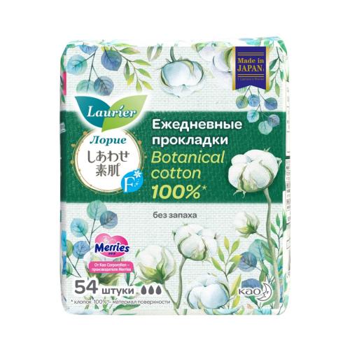 Женские гигиенические прокладки Botanical Cotton без запаха, 54 шт (Ежедневные, Botanical Cotton)