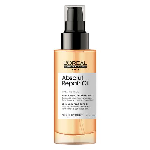 Лореаль Профессионель Масло 10 в 1 Absolut Repair Gold для восстановления поврежденных волос, 90 мл (L'Oreal Professionnel, Уход за волосами, Absolut Repair)
