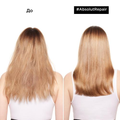Лореаль Профессионель Масло 10 в 1 Absolut Repair Gold для восстановления поврежденных волос, 90 мл (L'Oreal Professionnel, Уход за волосами, Absolut Repair), фото-5