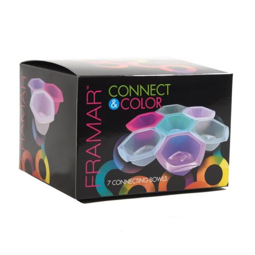 Фрамар Набор: соединяющиеся цветные миски для окрашивания, 7 шт (Framar, ), фото-2