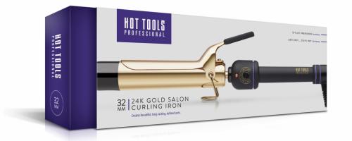 Стайлер 24K Gold, 32 мм (24K Gold Salon Curling Irons), фото-3