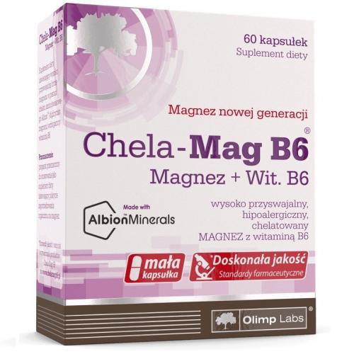 Олимп Лабс Биологически активная добавка к пище Chela-Mag B6 690 мг, 60 капсул (Olimp Labs, Витамины и Минералы)
