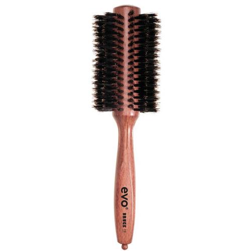Эво Круглая щетка для волос [Брюс] с натуральной щетиной, диаметр 28 мм (Evo, brushes)