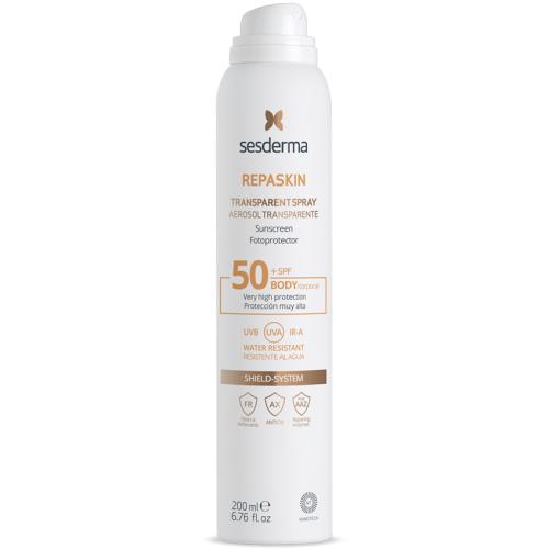 Сесдерма Солнцезащитный прозрачный спрей для тела SPF 50, 200 мл (Sesderma, Repaskin)