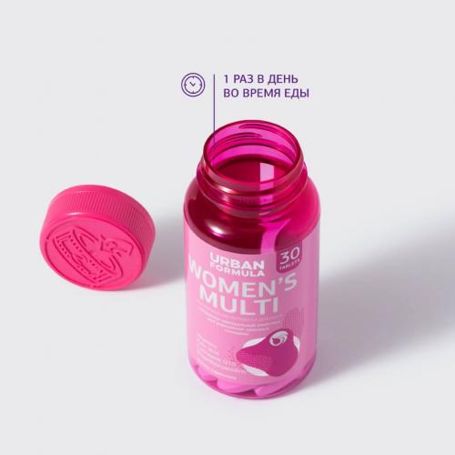 Урбан Формула Витаминно-минеральный комплекс для женщин Women's Multi, 30 таблеток (Urban Formula, Beauty), фото-4