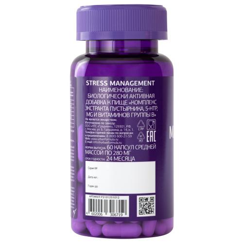 Антистрессовый комплекс с 5-HTP Stress Management, 60 капсул 