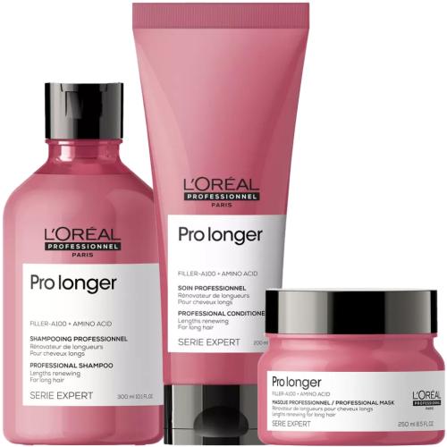 Лореаль Профессионель Программа Pro Longer комплексный уход: шампунь 300 мл + кондиционер 200 мл + маска 250 мл (L'Oreal Professionnel, Уход за волосами, Pro Longer), фото-3